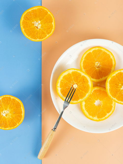 夏日新鲜水果橙子橙汁高清摄影大图 千库网